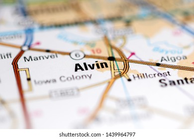 Alvin Texas Usa On Geography Map Stock Photo 1439964797  Shutterstock