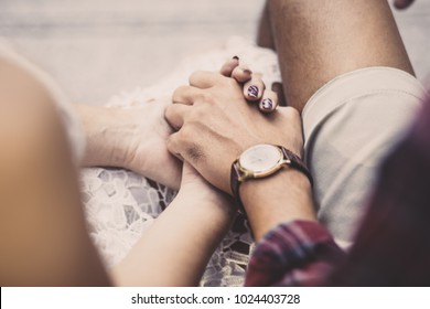 Always and forever or hand holding together or take care of love - Powered by Shutterstock