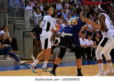 Alysha Clark Of Lyon During Women's French Championship Final Game 5 Basketball Lyon ASVEL Vs Montpellier On 5, 23, 2019 Mado Bonnet Hall Lyon France