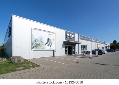 ALZEY, GERMANY - September 14, 2019: McTrek Store. McTrek Operates Over 40 Outdoor Sports Stores Throughout Germany And Is A Brand Of The Yeah AG.