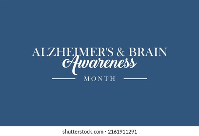 Alzheimer's and Brain awareness month - Shutterstock ID 2161911291