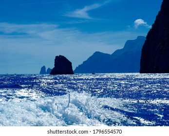 Amalfi Coast... Great View Of Positano Capri Amalfi Ravello...  Italian Food. Italy 