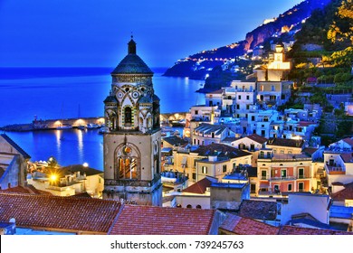 Amalfi In The Province Of Salerno, Campania, Italy