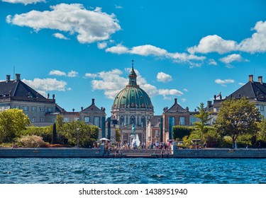 Amalienborg  Is The Home Of The Danish Royal Family. Copenhagen, Denmark.