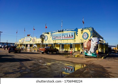 Amarillo USA - 6 January 2015 : The Big Texan Steak Ranch Steakhouse Restaurant In Amarillo Texas