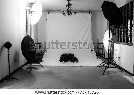An Amateurs Photography Studio In A House An Amateurs Photography Studio In A House