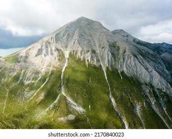 Amazing Aerial view of Pirin Mountain near Vihren Peak, Bulgaria