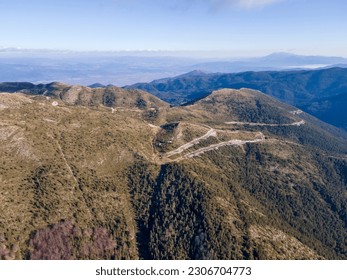 Amazing Aerial view of Pirin Mountain near Orelyak peak, Bulgaria
