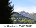 amazing alpine mountains landscape - european nature - beautiful mountains - beautiful nature landscsape - pure nature photographed in alps 