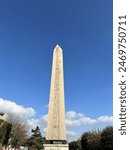 Amazing architecture. Obelisk of Theodosius on the site of the ancient Roman Hippodrome, Istanbul, Turkey.