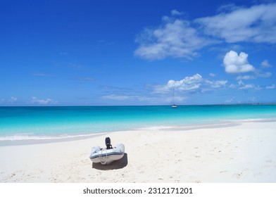 Amazing beach on Barbuda. Caribs