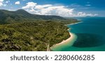 The amazing Captain Cook Highway where the rainforest meets the reef in tropical Far North Queensland, Australia
