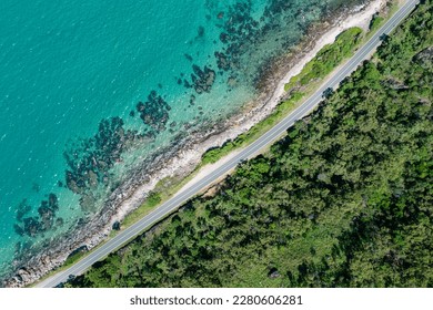 The amazing Captain Cook Highway where the rainforest meets the reef in tropical Far North Queensland, Australia