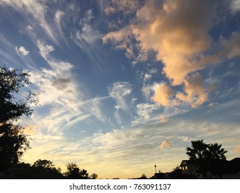 Amazing clouds at sunset