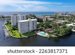 Amazing colorful aerial picture Boca Raton 