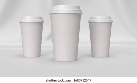 Amazing Delivery Coffee Cup Mockup Studio Elegant Scene Generator With Plant 