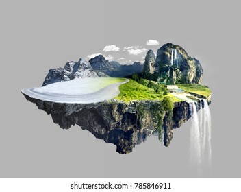 Amazing Floating Island , Summer To Winter