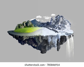 Amazing Floating Island , Summer To Winter