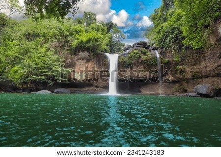 Amazing of Haew Suwat Waterfall Unseen Khao Yai National Park, Thailand.

