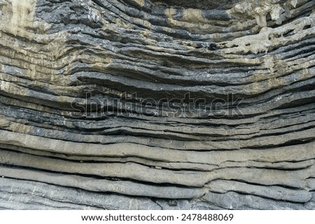 Similar – Image, Stock Photo Volcanic Rock Formations with Rock Pools at a Coastal Location