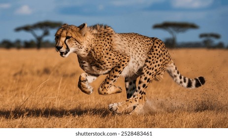 amazing image of Cheetah running.