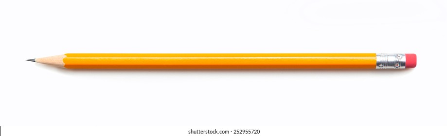 Удивительный изолированный карандаш на чистом белом фоне