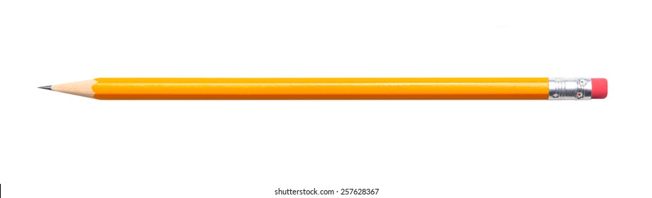 Удивительный изолированный карандаш на чистом белом фоне