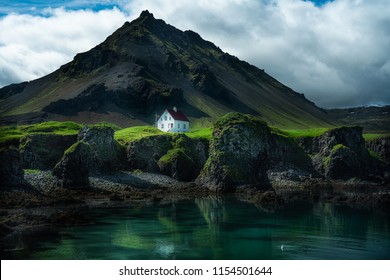 Amazing Landsape Of Arnarstapi A Small Village At Snæfellsnes Peninsula, Iceland