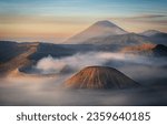 Amazing landscape of the Bromo Tengger Semeru National Park