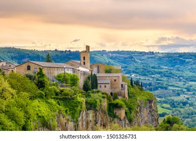 Amazing landscape with old town of Orvieto, Italy, region Umbria. - Shutterstock ID 1501326731