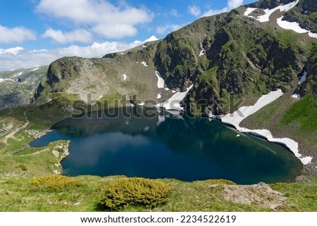 Amazing Landscape of Rila Mountain around The Seven Rila Lakes, Bulgaria