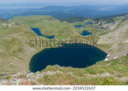 Amazing Landscape of Rila Mountain around The Seven Rila Lakes, Bulgaria