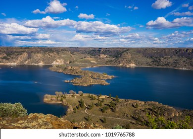 Amazing Landscape Of Steamboat Rock State Park, WA, USA