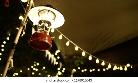 Amazing Light In Night Camping.
Old Lantern
