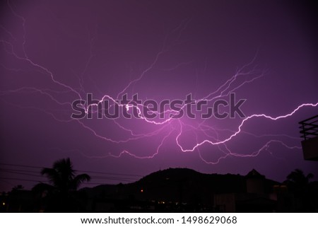 Amazing lightining In the night, Long Shutter, Sky photography.