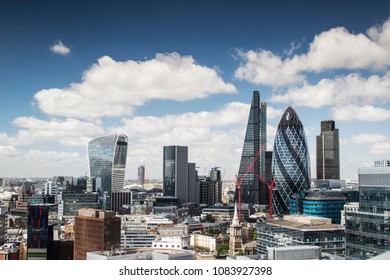 amazing london skyline on a sunny day - Shutterstock ID 1083927398