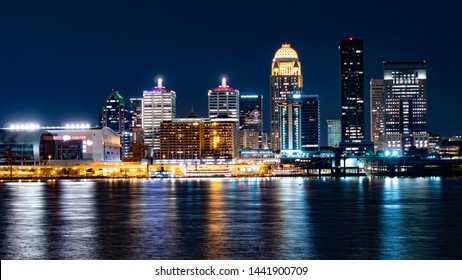 Skyline Louisville By Night Louisville Kentucky Stock Photo (Edit Now ...