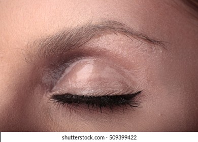 Glossy Glowing Eye Makeup Stock Photo (Edit Now) 431416966