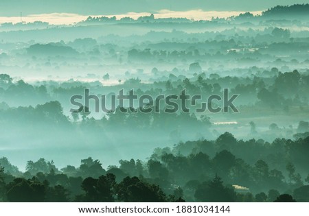 Similar – Bergnebel Umwelt Natur