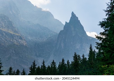 Amazing mountin peak called Monk (2068 m.) at Tatra Mountains, Poland. 