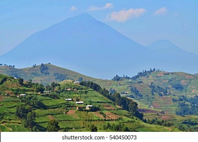 Amazing Nature In African Congo, Wild And Nature In Africa, Beautiful Landscape View, Green Jungle And Mountains