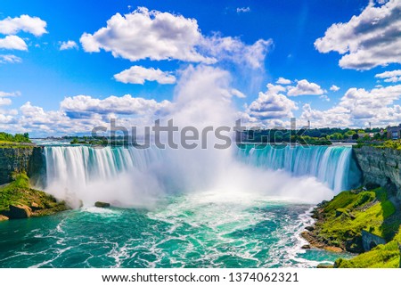 The amazing Niagara Falls is renowned for its beauty and is the collective name for three waterfalls that straddle the international border between Canada and the USA. It is a must see destination!