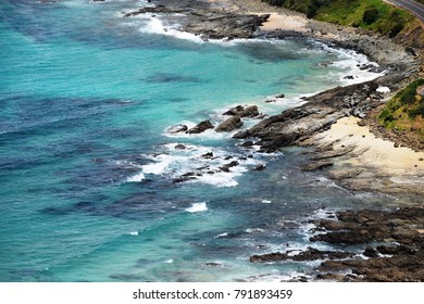 The Amazing Ocean Next To Great Ocean Road, Near The Town Lorne, Australia