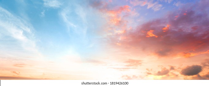 Amazing panorama  Colorful sky and Dramatic Sunset - Shutterstock ID 1819426100