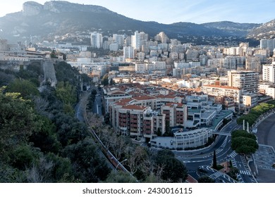 Amazing Panoramic view of city of Monte Carlo, Monaco