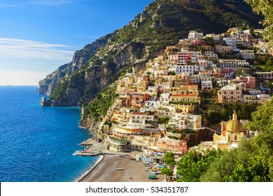 Amazing Positano Coast View In South Italy