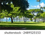 An amazing public park in Honolulu, Oahu, Hawaii.