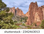 Amazing rock formations at Smith Rock State Park near Redmond, Oregon