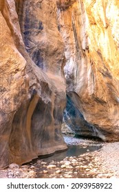 Amazing Sarakina Gorge Close To Mythoi Village, Lasithi Prefecture, Crete, Greece