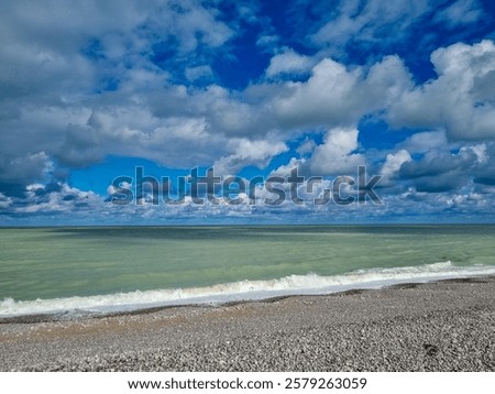 Similar – Image, Stock Photo rocky beach section with hotel facilities panorama on the coast of Benalmádena, in Andalusia, Spain